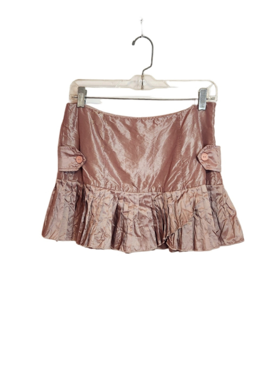 Rubber Ducky Dresses & Skirts - Rubber Ducky Pink Pleated Ruffle Hem Mini Skirt Small